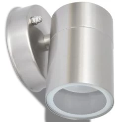VidaXL LED-wandlamp Buiten Neerwaarts RVS 2 St -Vidaxl 1590ae86c81c4097bd5186eb4aaaf472