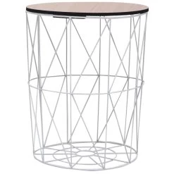 VidaXL Salontafel Ø 47 Cm Wit