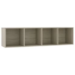 VidaXL Boekenkast/tv-meubel 143x30x36 Cm Sonoma Eikenkleurig