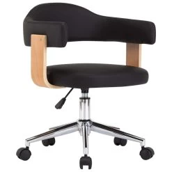 VidaXL Eetkamerstoelen Draaibaar 2 St Kunstleer Zwart -Vidaxl 1724494706 0102
