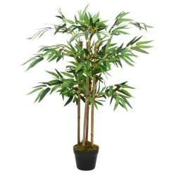 VIDAXL Kunstplant Bamboe Twiggy Met Pot 90 Cm