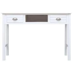 VidaXL Schrijftafel 110x45x76 Cm Hout Wit -Vidaxl 1737075407 0103