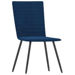 VidaXL Eetkamerstoelen 2 St Fluweel Blauw -Vidaxl 1789908605 0102