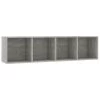 VidaXL Boekenkast/tv-meubel 143x30x36 Cm Betongrijs
