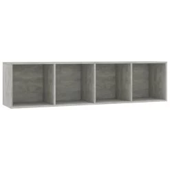 VidaXL Boekenkast/tv-meubel 143x30x36 Cm Betongrijs
