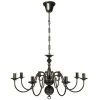 VidaXL Kroonluchter Zwart Metaal 8 X E14 Lampen