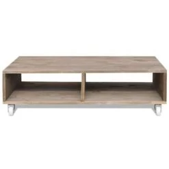VidaXL Salontafel Massief Hout Bruin -Vidaxl 1825087688 0102