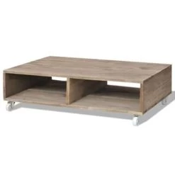 VidaXL Salontafel Massief Hout Bruin