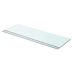 VidaXL Schappen 2 St 80x25 Cm Glas Transparant