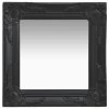 VidaXL Wandspiegel Barok Stijl 40x40 Cm Zwart