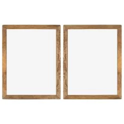 VidaXL Fotolijsten 2 St 90x70 Cm Massief Gerecycled Hout En Glas