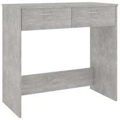 VidaXL Bureau 80x40x75 Cm Bewerkt Hout Betongrijs