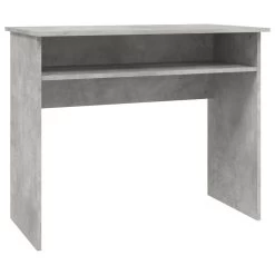 VidaXL Bureau 90x50x74 Cm Bewerkt Hout Betongrijs