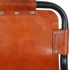 VidaXL Barkrukken 2 St Echt Leer -Vidaxl 1888648350 0103