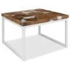VidaXL Salontafel 60x60x40 Cm Teakhout En Hars