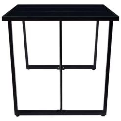 VidaXL Eettafel 180x90x75 Cm Gehard Glas Zwart -Vidaxl 1912569231 0102