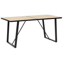 VidaXL Eettafel 140x70x75 Cm MDF Eikenkleurig
