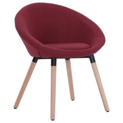 VidaXL Eetkamerstoelen 2 St Stof Wijnrood -Vidaxl 1936857139 0102