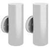 VidaXL Wandlamp Buiten Op-/neerwaarts RVS 2 St