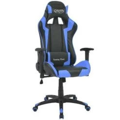 VidaXL Bureau-/gamestoel Verstelbaar Xtreme Kunstleer Blauw