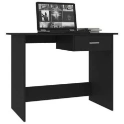 VidaXL Bureau 100x50x76 Cm Bewerkt Hout Wit -Vidaxl 1969600921 0102