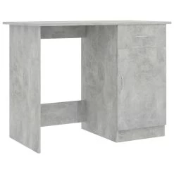 VidaXL Bureau 100x50x76 Cm Bewerkt Hout Betongrijs
