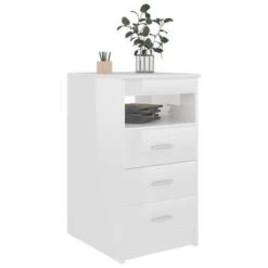 VidaXL Bureau 140x50x76 Cm Spaanplaat Hoogglans Wit -Vidaxl 19f641540bbc4d3ba9fe8d69eeb1bd9a