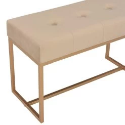 VidaXL Bankje 80 Cm Fluweel Beige 7 VidaXL Bankje 80 Cm Fluweel Beige -Vidaxl 1ca176ccf07d4aa5a5298e38803b8492