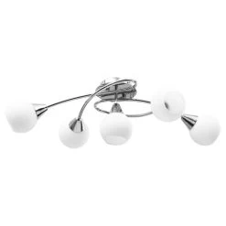 VidaXL Plafondlamp Met Keramieken Bolvormige Kappen Voor 5xE14 Wit 7 VidaXL Plafondlamp Met Keramieken Bolvormige Kappen Voor 5xE14 Wit -Vidaxl 1d579644b099422da88c25684ee41461