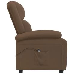 VidaXL Fauteuil Verstelbaar Elektrisch Stof Bruin -Vidaxl 1f6b401175914376aa5166c7e087e955