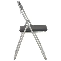 VidaXL Eetkamerstoelen Inklapbaar 2 St Kunstleer Zwart 7 VidaXL Eetkamerstoelen Inklapbaar 2 St Kunstleer Zwart -Vidaxl 22164119ed79442a9038f575af0e95e6