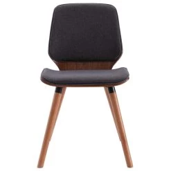VidaXL Eetkamerstoelen 2 St Stof Grijs -Vidaxl 25661acd4ace48e685c5b80e8b997779