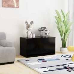 VidaXL Opbergkist 84x42x46 Cm Bewerkt Hout Zwart 7 VidaXL Opbergkist 84x42x46 Cm Bewerkt Hout Zwart -Vidaxl 36db7516cb1c47cf909c67ee5463c515