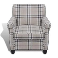 VidaXL Fauteuil Met Kussen Stof Crème 6 VidaXL Fauteuil Met Kussen Stof Crème -Vidaxl 3ace091da0b2481fbc771d501692a9bb