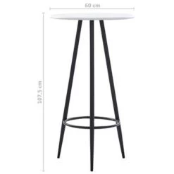 VidaXL Bartafel 60x107,5 Cm MDF Wit -Vidaxl 3b506a1d3b654facab68ad4d18238649