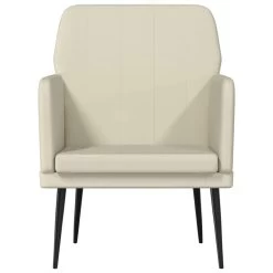VidaXL Fauteuil 61x78x80 Cm Kunstleer Crèmekleurig -Vidaxl 3d45aa2d72d1406abde57c47d89e7e3c