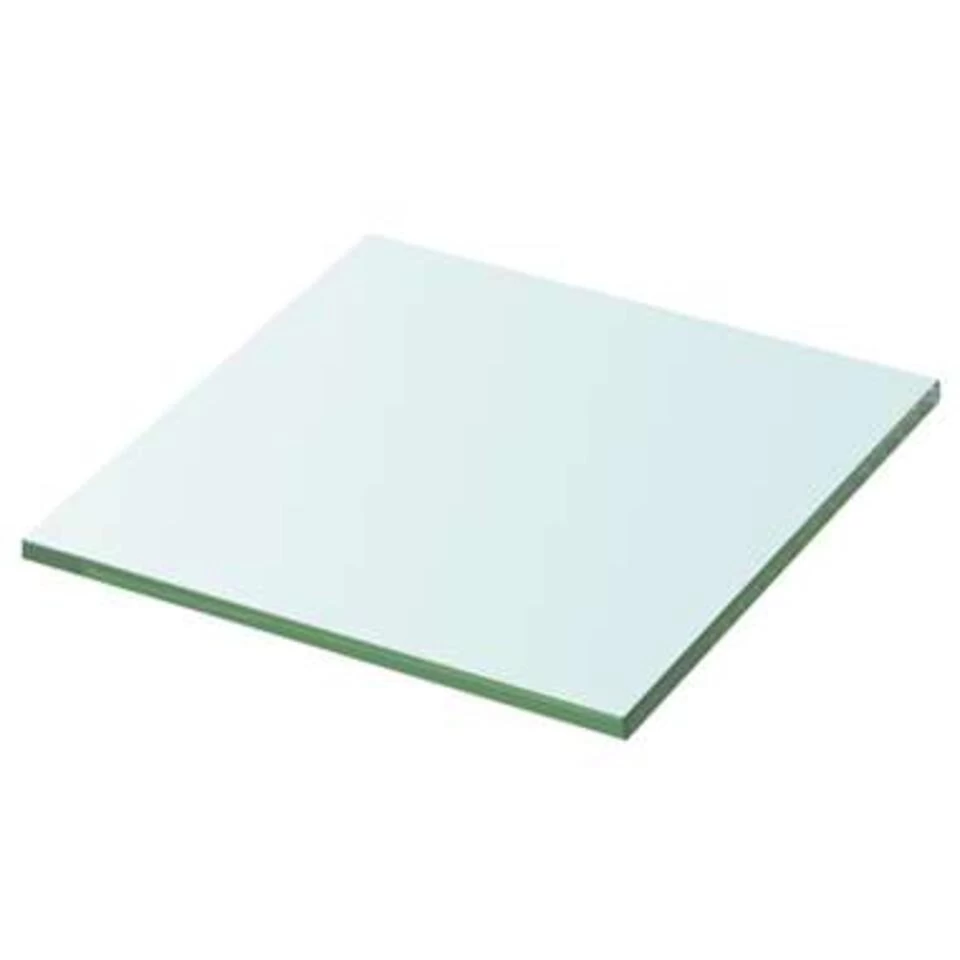 VidaXL Schappen 2 St 30x25 Cm Glas Transparant 2 VidaXL Schappen 2 St 30x25 Cm Glas Transparant - Afbeelding 2