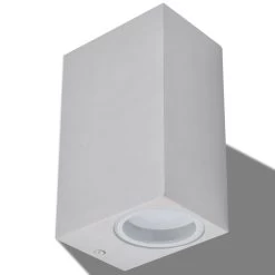 VidaXL LED-buitenwandlampen 2 St Vierkant Op-/neerwaarts -Vidaxl 430e64db5f684c4eb01ce2819cb2bee6