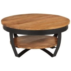 VidaXL Salontafel 65x65x32 Cm Massief Acaciahout -Vidaxl 444d010d1d174a13915bf674292b97a1