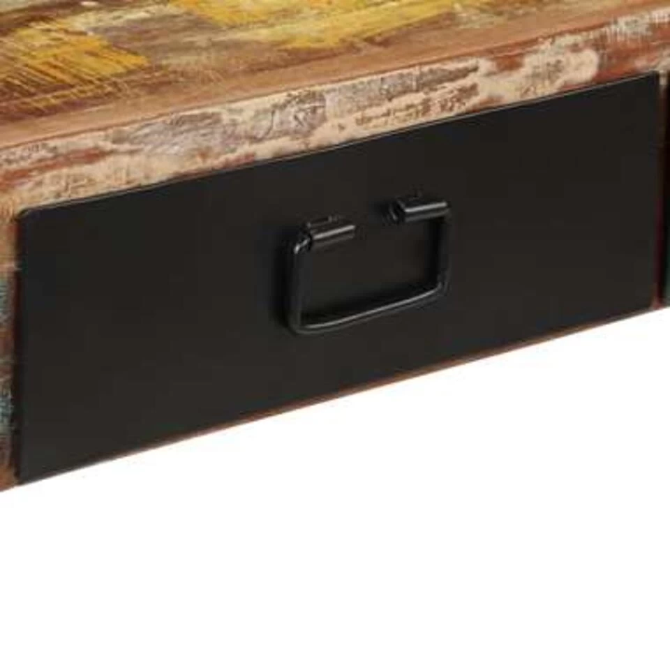 VidaXL Wandtafel 120x30x76 Cm Massief Gerecycled Hout 4 VidaXL Wandtafel 120x30x76 Cm Massief Gerecycled Hout - Afbeelding 4