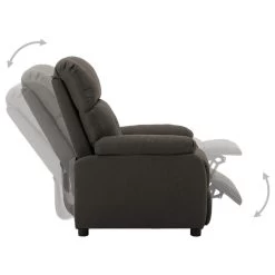 VidaXL Fauteuil Verstelbaar Elektrisch Stof Taupe -Vidaxl 47c5decbe1d043a0aed0f80b99032e63