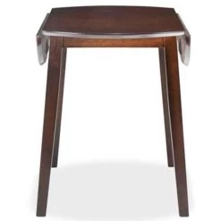 VidaXL Eettafel Inklapbaar Rond MDF Bruin -Vidaxl 4d8538920bba49598ba587628b5c001c