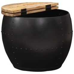 VidaXL Salontafel Rond 53x43 Cm Massief Mangohout -Vidaxl 4fc39c411b634e8496c2e0ee7353146a