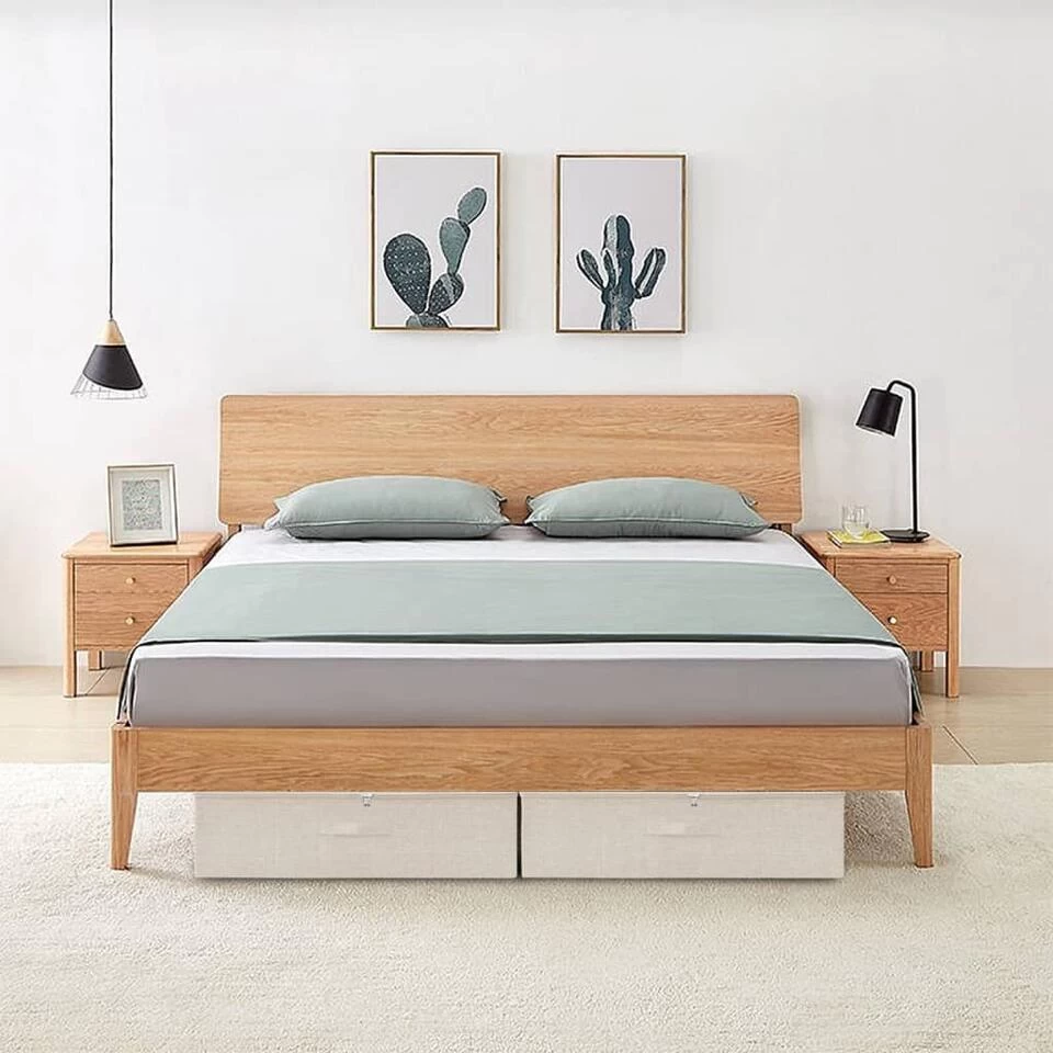 VidaXL Opbergboxen 2 St 70x40x18 Cm Stof Crèmekleurig 2 VidaXL Opbergboxen 2 St 70x40x18 Cm Stof Crèmekleurig - Afbeelding 2