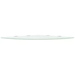 VidaXL Hoekschap Met Chromen Dragers Wit 45x45 Cm Glas -Vidaxl 5ab0327d779c437385be76009665a64e
