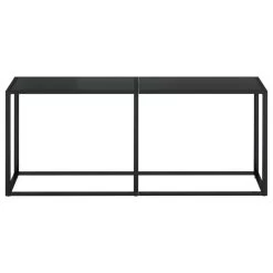 VidaXL Wandtafel 180x35x75,5 Cm Gehard Glas Zwart -Vidaxl 5b28e0aa81df4a33b19f19e3a009b743