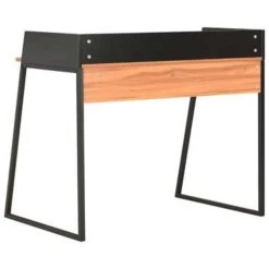VidaXL Bureau 90x60x88 Cm Zwart En Bruin -Vidaxl 5e145dfc23484e01a58342768c979f36