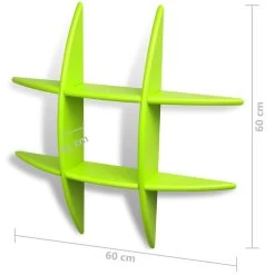 VidaXL Wandplanken 2 St Groen -Vidaxl 5f4f34d61ff04a21a0e34ccd577191c1