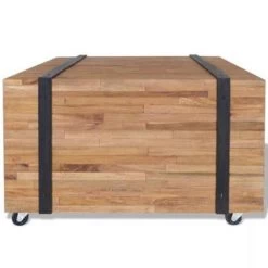 VidaXL Bijzettafel Teakhout 60x60x38 Cm -Vidaxl 5fe098934b144484b49717ce1981c4bd