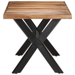 VidaXL Eettafel 160x80x75 Cm Massief Hout Met Honingkleurige Afwerking -Vidaxl 63ab493173dd465ab04dd03b47e65af7